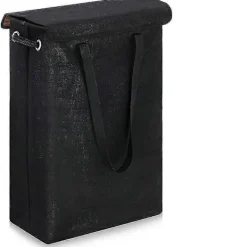 Clearance Tvättkorg med lock och handtag black