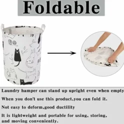Hot Tvättkorgar, hopfällbara tvättkorgar stora tygförvaringsbehållare tvättkorg för att organisera barnrum, leksaker, kläder