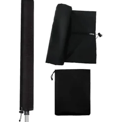 Discount Tvättlina Skydd För Torkvinda, Svart 165cm Vattentätt Skydd Med Dragkedja Och Dragsko För Trädgård Torkvinda, Vattentät O