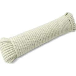 New Tvättlina Utomhus Klädlina Tvättlina Utomhus Mångsidig Flätad Bomull Mjukt Rep för Trädgård och Hantverk | 4mm (10M)