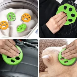 Online Tvättmaskin Anti Hårboll, Husdjurshår Tvättboll, Husdjurshårborttagare, för Rengöring av Husdjurshår, Hår, 4 Stycken