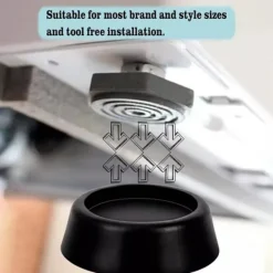 Discount Tvättmaskin Anti-Vibrationskuddar, Svart, 4-pack