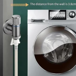 Clearance Tvättmaskin Automatisk Vattenstoppventil Massiv Mässing Enkel Kall Väggmonterad Kallvattenutlopp B