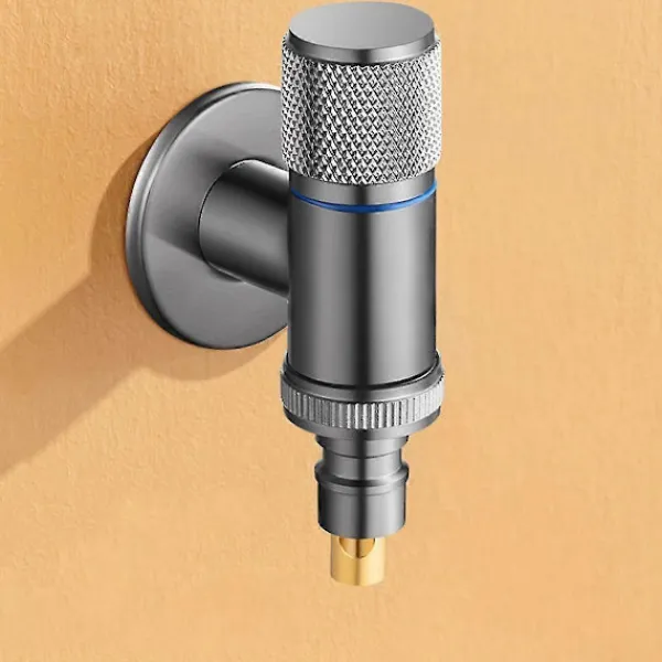 Clearance Tvättmaskin Automatisk Vattenstoppventil Massiv Mässing Enkel Kall Väggmonterad Kallvattenutlopp B