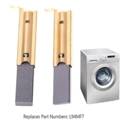 Outlet Tvättmaskin Elektrisk Motor Kolborste, Tvättmaskin Motor Kolinsatser Borstar L94mf7 För_Överraskning Black Gold