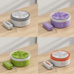 Clearance Tvättmaskin helautomatisk rengöring bärbar trehastighets fjärrkontroll roterande underkläder strumpbyxor lat mini