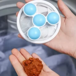 New Tvättmaskin Hår Ludd Fångare, Flytande Husdjur Päls Tvätt Fångare Återanvändbar Tvättmaskin Filtrering Boll