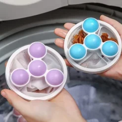 New Tvättmaskin Hår Ludd Fångare, Flytande Husdjur Päls Tvätt Fångare Återanvändbar Tvättmaskin Filtrering Boll