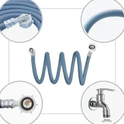 Discount Tvättmaskin inloppsslang, diskmaskin slangförlängning, 3/4 tum kil, universell inloppsslang 3m