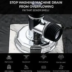 Outlet Tvättmaskin Kontrollera Golv Trefaldig Tvättmaskin Avloppsrör Golv Gemensam Användning Rör Deodorant Lock Överflöd Specialskarv GAO242288