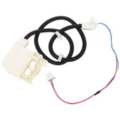 Hot Tvättmaskin Lock Lås Brytare Enhet Robust Tvättmaskin Lock Lås Enhet med Kabelhärva för WHO8X32657 WH08X31222 4963152 AP7033485