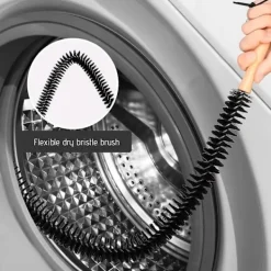 Discount Tvättmaskin Rengöringsborste Trumma Borste Springa Borste Rengöringsverktyg Tvättmaskin Borste Styv Borst Rengöringsverktyg FAN0386（Svart）