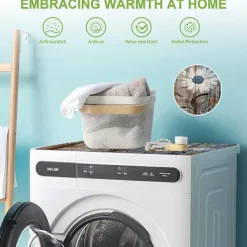 Best Tvättmaskin Toppskyddsmatta Blommor Dammskydd för Tvättmaskin Torktumlare, 60 x 50 cm Halkfri Absorberande Tvättmaskin Toppmatta Vattentätt Skydd för Kylskåp | Fyndiq