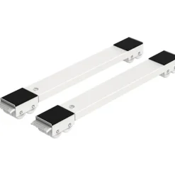 Clearance Selected deals Tvättmaskin transport hjulset underrede för tvättmaskin kylskåp torktumlare, frys upp till 300 kg, med 24 hjul, broms, vit