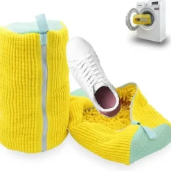 Hot Tvättmaskin tvättpåse, klädpåsar för återanvändbara skor, Tvättmaskinspåse för sportskor sneakers tvättförvaring (2 st)