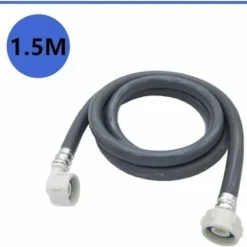 Outlet Tvättmaskin Vattenslang 1,5 m inloppsslang Förlängning vattenslang, 25 mm 3/4 tum vinkel/rak vatteninloppsslang, för disk