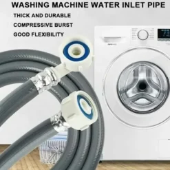 Outlet Tvättmaskin Vattenslang 1,5 m inloppsslang Förlängning vattenslang, 25 mm 3/4 tum vinkel/rak vatteninloppsslang, för disk