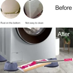 New Tvättmaskinsfötter, 4 stycken tvättmaskinsfötter med gummikudde, antivibrations tvättmaskinsfötter för tvättmaskiner och torktumlare, antivibrerande | Fyndiq