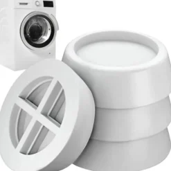 Discount Megabilligt Tvättmaskinsfötter Anti Vibration | Vibrationsdämpare för Torktumlare och Tvättmaskin Vit