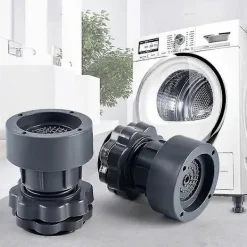 Clearance Tvättmaskinsfötter Stöd Justerbara Höga Halkfria Anti-vibrationsfötter För Tvättmaskin Och Torktumlare