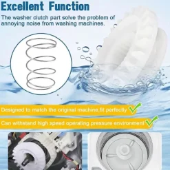 Sale Tvättmaskinskoppling WH05X24185 & Kopplingsfjäder WH01X24434, Koppling för Klädtvättmaskin Re