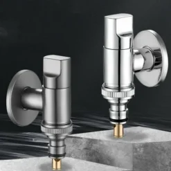 Clearance Tvättmaskinskran i helkoppar, läckagesäker tvättmaskin, helautomatisk vinkelventil, specialkran för hemmet.