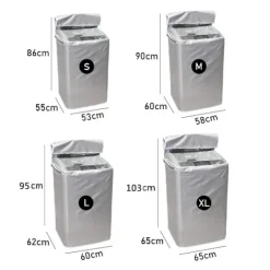 Best Tvättmaskinskydd vattentätt, dammtätt och solskyddande skydd, L: 60x62x95cm