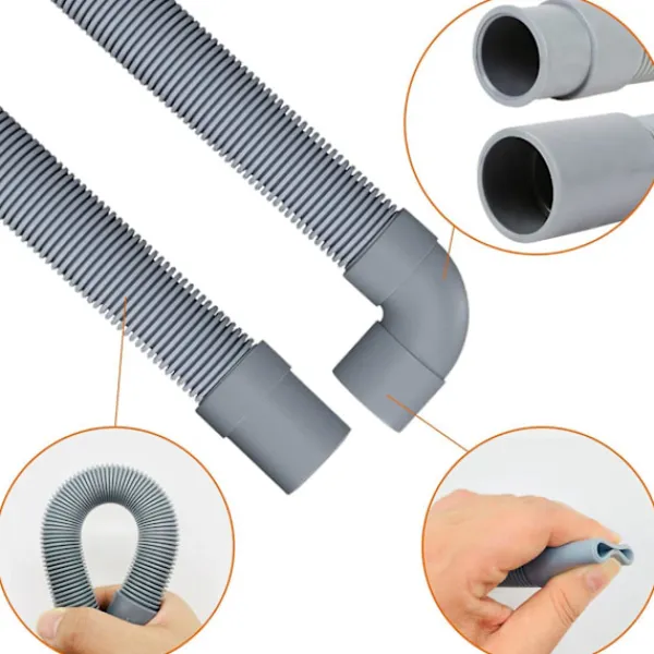 FMYSJ Tvättmaskinslang Avloppsslang Tvättmaskin 2,5M Avloppsslangförlängning för Tvättmaskiner Disk (FMY) Picture Color