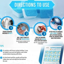 Tvättmaskinsrengöring och avkalkningsmedel 24-pack