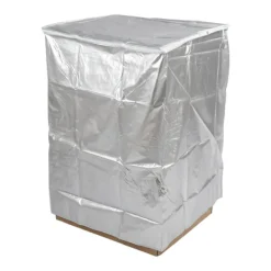 Outlet Tvättmaskinsskydd Vatten Dammskydd Solskydd Dragkedja Oxfordtyg Håll Din Tvättmaskin Ren Tvättmaskinskydd för Hem Kök Silvergrå M