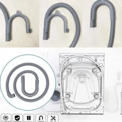 Discount Tvättmaskinsslang Avloppsslang Tvättmaskin 2,5M Avloppsslangförlängning för Tvättmaskiner Disk Bildfärg