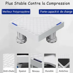 Sale Tvättmaskinsställ, Tvättmaskinstorktumlare Kylskåpssockel, Justerbar längd, last 300kg Anti Vib