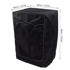 Discount Tvättmaskinsöverdrag Tvättmaskinstorktumlare Överdrag Passar De Flesta Frontmatade Vattentätt Solskydd Dammskydd Allvädersskydd Svart