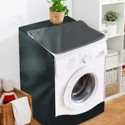 Discount Tvättmaskinsöverdrag Tvättmaskinstorktumlare Överdrag Passar De Flesta Frontmatade Vattentätt Solskydd Dammskydd Allvädersskydd Svart