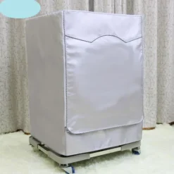 Tvättmaskinsöverdrag Vattentätt Dammtät solkräm för helautomatisk tvättmaskin Silvering Oxford tyg Piping Dragkedja L