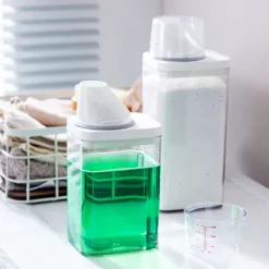 Clearance Tvättmedelsbehållare med måttskala och lufttät design - 1100ml