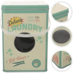 Best Tvättmedelshink Järn Tvättmedel Förvaringsbehållare Återanvändbar Tvättmedelsbehållare Med Lock