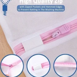 New tvättnät för delar 80cm x 60cm Stor tvättväska Tvätt