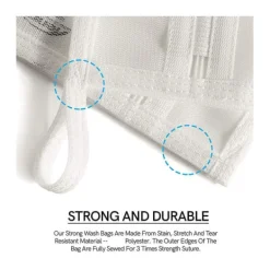 Tvättnät för ömtåliga plagg med Ykk-dragkedja, tvättnät, förvaringsväska för resor, tvättpåsar för kläder