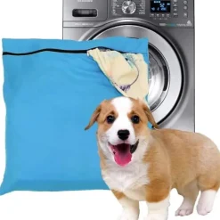 Tvättpåse för husdjur - Blå filter - För tvättmaskin - Dragkedja - För sängkläder, filtar, handdukar - Storlek M（65*70cm）