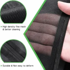 Best -Tvättpåse Tvättmaskin Set med 2 Mesh Tvättpåse Tvättpåsar med dragkedja Tvättpåse XL Stor storlek för ömtåliga blusar skjortor (60x60cm, svart)