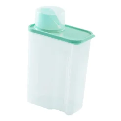 Sale Tvättpulverbehållare Genomskinlig Tvättpulverförvaringslåda För Garderob [DM] 3L Green