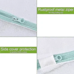 Clearance Tvättrådsväska XXL för tvättmaskin 90 x 110 cm Tvättrådsväska Återanvändbar Fint Maskad