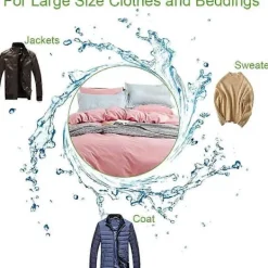 Discount Tvättsäck 2 Stycken Tvättkassar Återanvändbara Tvättnät Med Dragkedja-60X80 Cm