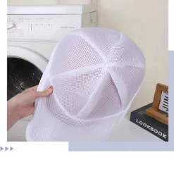 INF Tvättväska för hattar: Skydda dina kepsar i tvättmaskinen med denna praktiska tvättpåse, förhindra deformation och behål