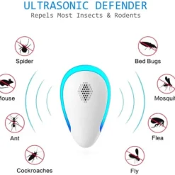 Best Ultra Sonic Pest Repel-ler 6-pack, plug in inomhus skadedjursbekämpning för insekter, myggor, mus, kackerlackor, råttor, insekter,