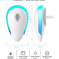Best Ultra Sonic Pest Repel-ler 6-pack, plug in inomhus skadedjursbekämpning för insekter, myggor, mus, kackerlackor, råttor, insekter,