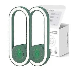 Ultraljud Elektronisk Myggavvisare Hushåll Mygga Mus Kackerlacka Avvisande Lampa Inomhus Insektsdödare Avvisa Ljus 2pc green 1