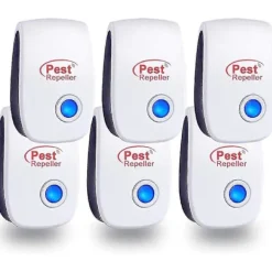 Sale Ultraljud Insekt- och Skadedjursavvisare 6-pack, Elektronisk Insektavvisare för Inomhusbruk, Ifor Mot Myggor/Kackerlackor/Möss/Spindlar/Flugor
