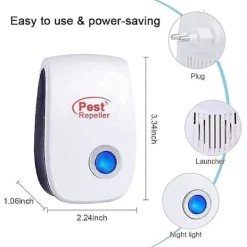 Sale Ultraljud Insekt- och Skadedjursavvisare 6-pack, Elektronisk Insektavvisare för Inomhusbruk, Ifor Mot Myggor/Kackerlackor/Möss/Spindlar/Flugor